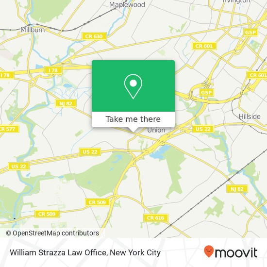 Mapa de William Strazza Law Office