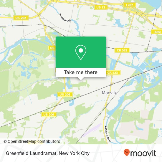 Greenfield Laundramat map