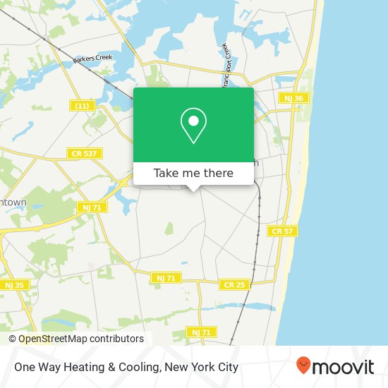 One Way Heating & Cooling map