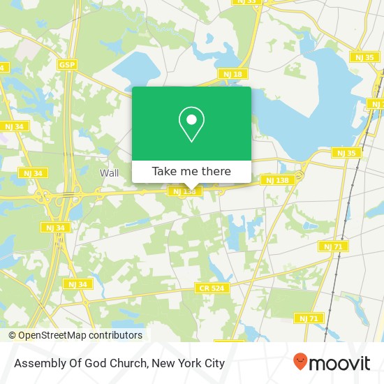 Assembly Of God Church map