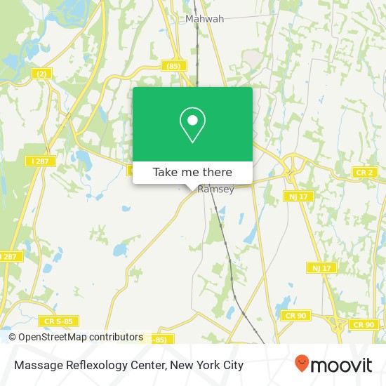 Mapa de Massage Reflexology Center