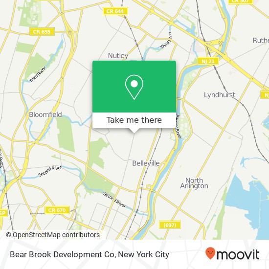 Mapa de Bear Brook Development Co