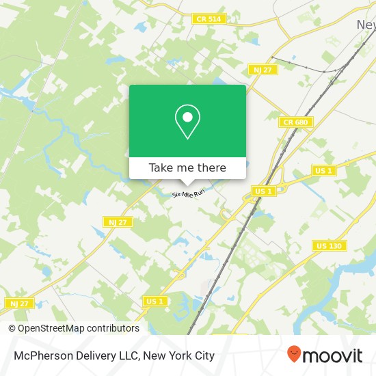 Mapa de McPherson Delivery LLC