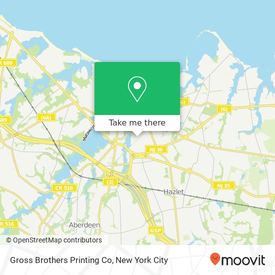 Gross Brothers Printing Co map
