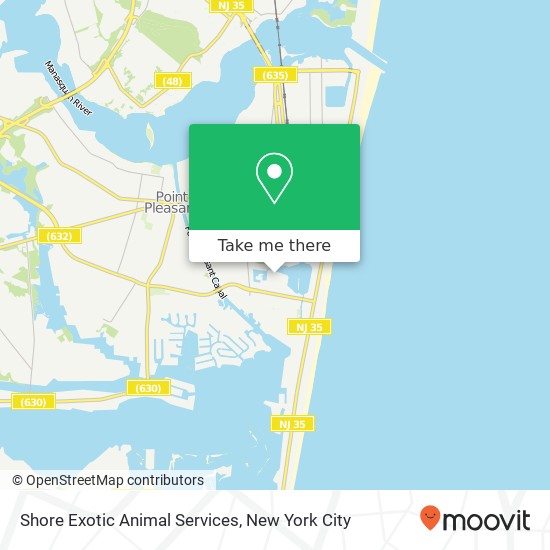 Shore Exotic Animal Services map