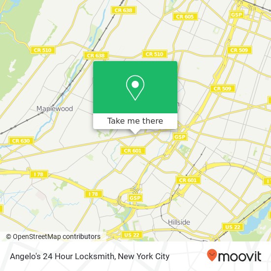 Mapa de Angelo's 24 Hour Locksmith