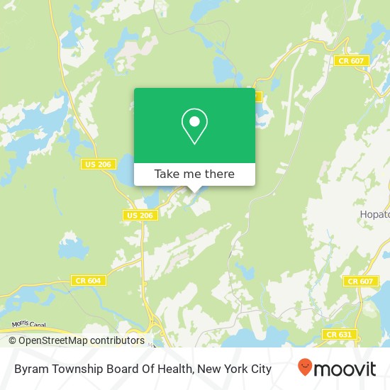 Byram Township Board Of Health map