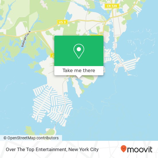 Over The Top Entertainment map