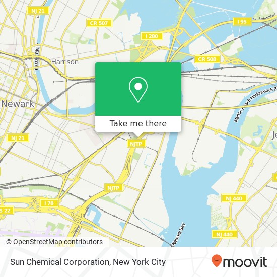 Mapa de Sun Chemical Corporation