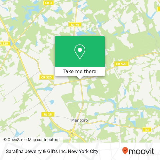 Sarafina Jewelry & Gifts Inc map