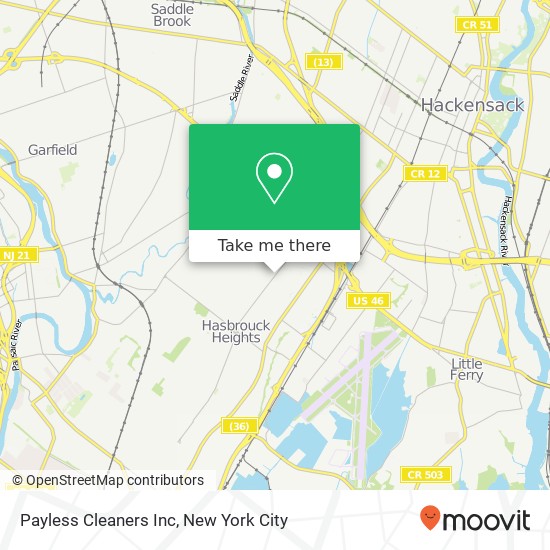 Mapa de Payless Cleaners Inc