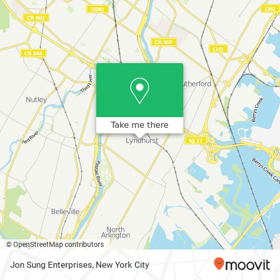 Mapa de Jon Sung Enterprises