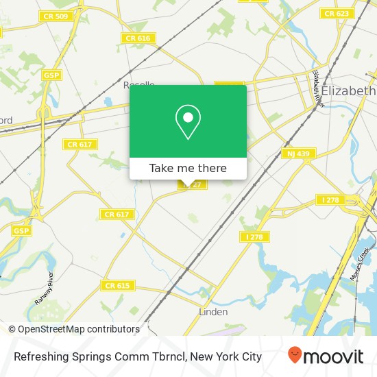 Refreshing Springs Comm Tbrncl map