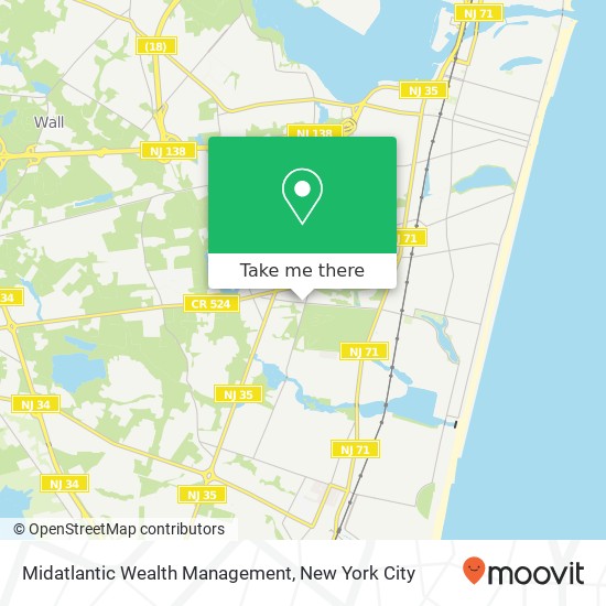 Midatlantic Wealth Management map