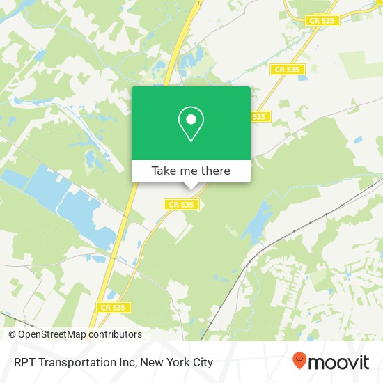 RPT Transportation Inc map