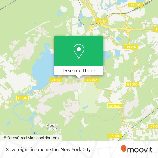 Sovereign Limousine Inc map