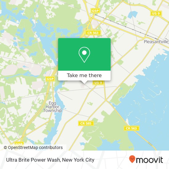 Mapa de Ultra Brite Power Wash