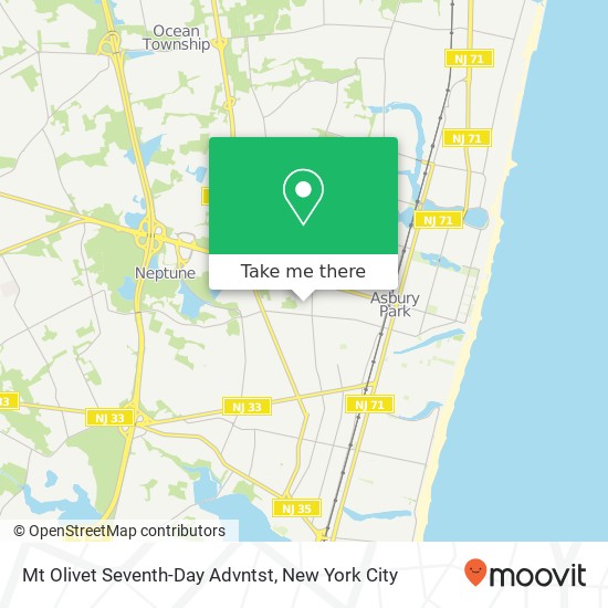 Mt Olivet Seventh-Day Advntst map