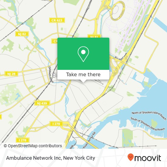 Ambulance Network Inc map