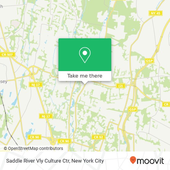 Saddle River Vly Culture Ctr map