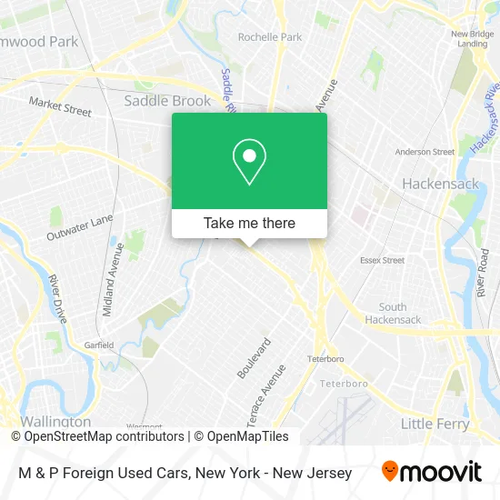 M & P Foreign Used Cars map