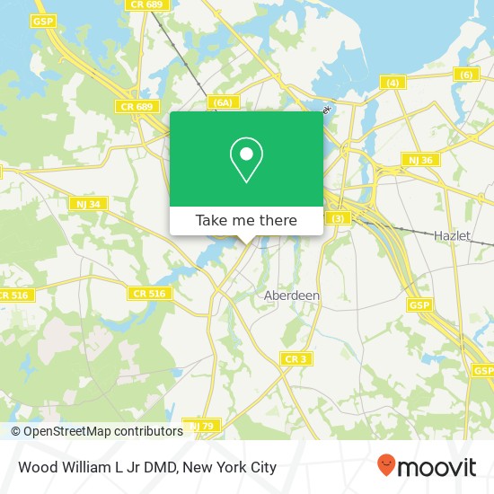 Mapa de Wood William L Jr DMD