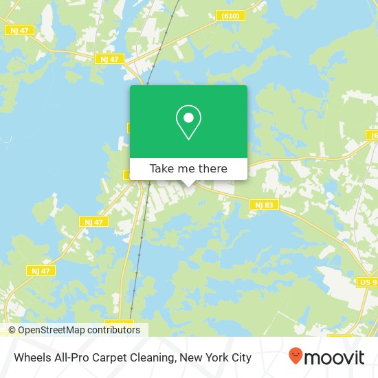 Mapa de Wheels All-Pro Carpet Cleaning