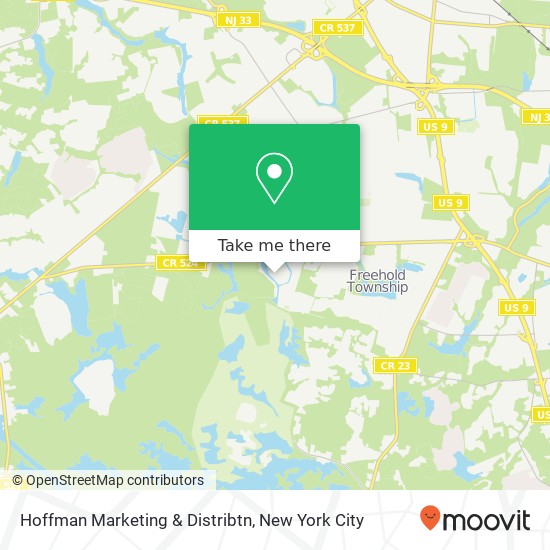 Hoffman Marketing & Distribtn map