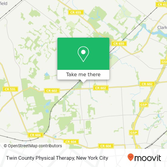 Twin County Physical Therapy map