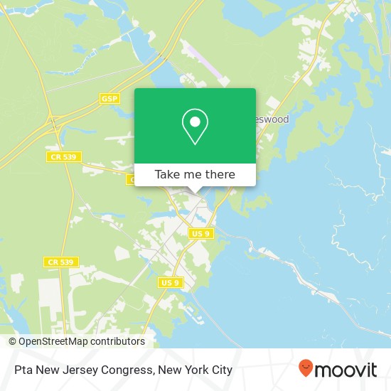 Mapa de Pta New Jersey Congress