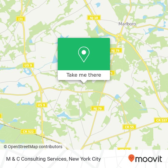 M & C Consulting Services map