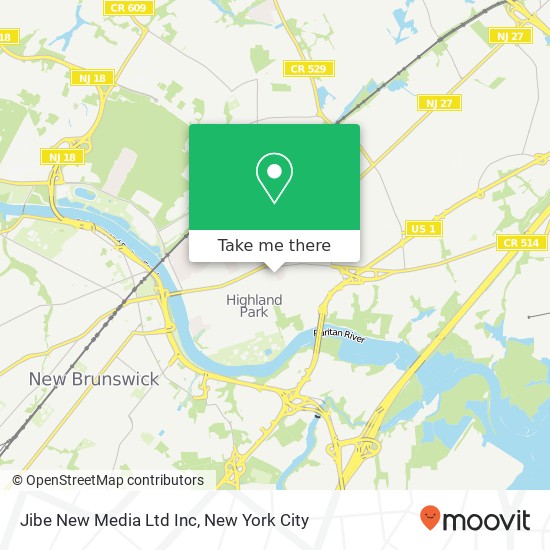 Mapa de Jibe New Media Ltd Inc