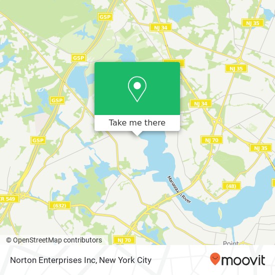 Norton Enterprises Inc map