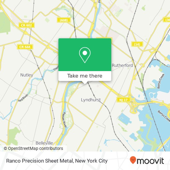 Mapa de Ranco Precision Sheet Metal