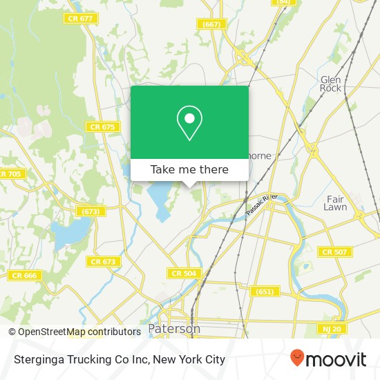 Mapa de Sterginga Trucking Co Inc