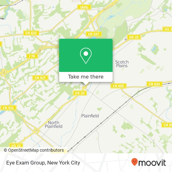 Mapa de Eye Exam Group