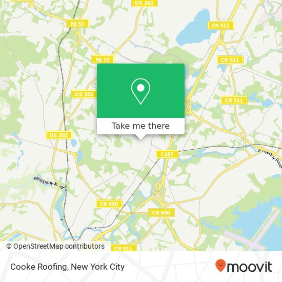 Cooke Roofing map