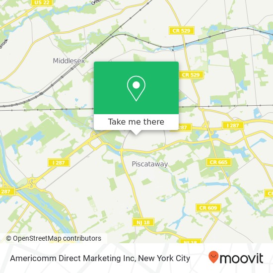 Mapa de Americomm Direct Marketing Inc