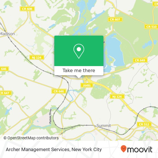 Mapa de Archer Management Services