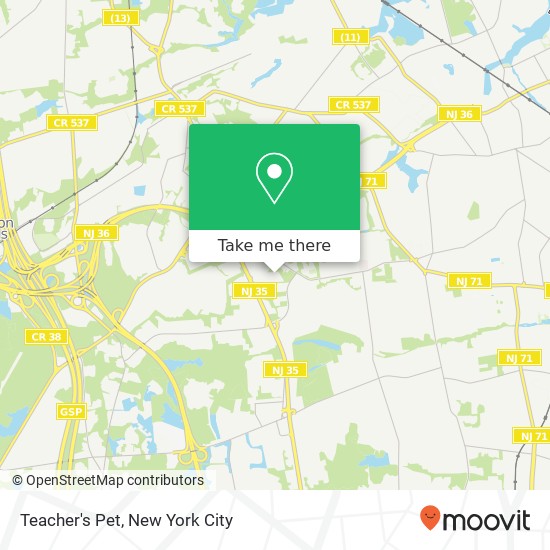 Teacher's Pet map