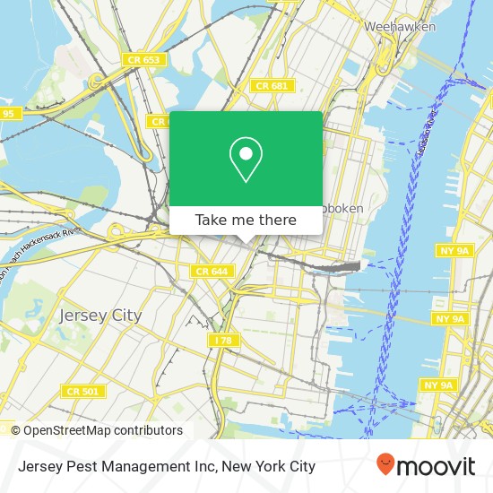 Jersey Pest Management Inc map