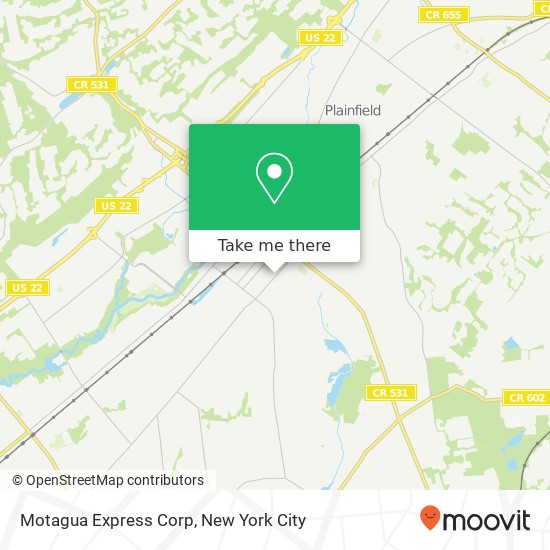 Mapa de Motagua Express Corp