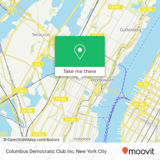 Mapa de Columbus Democratic Club Inc