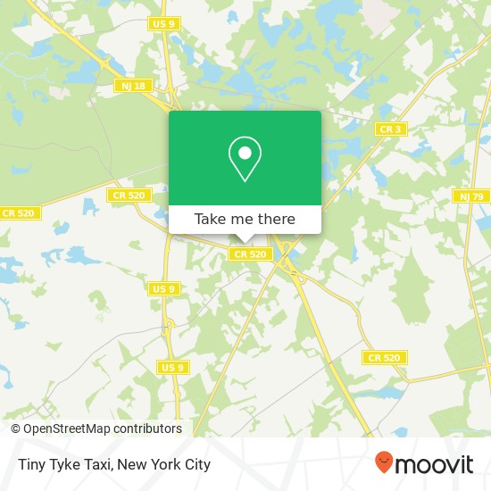 Mapa de Tiny Tyke Taxi