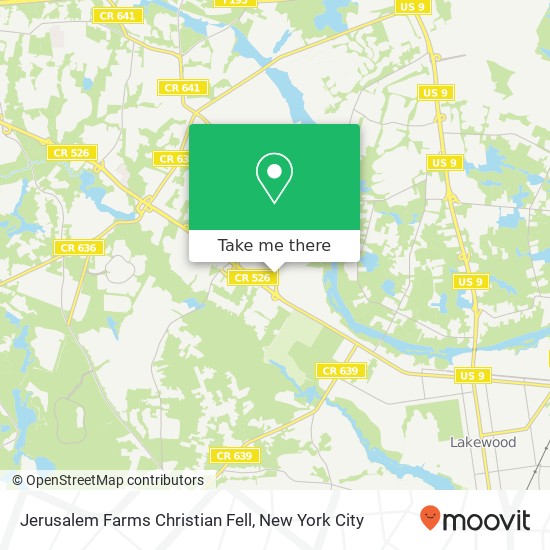Jerusalem Farms Christian Fell map