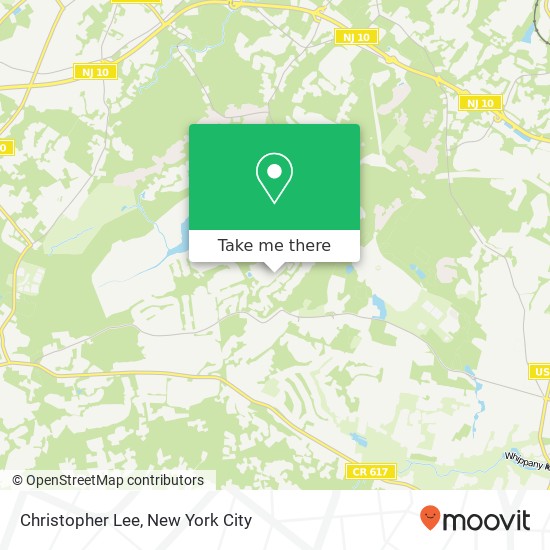Mapa de Christopher Lee