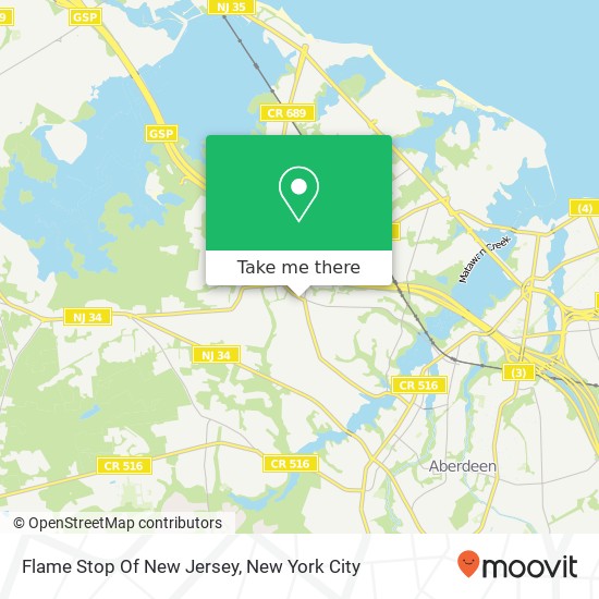 Flame Stop Of New Jersey map