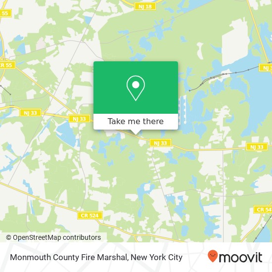 Mapa de Monmouth County Fire Marshal