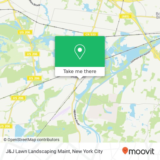 J&J Lawn Landscaping Maint map