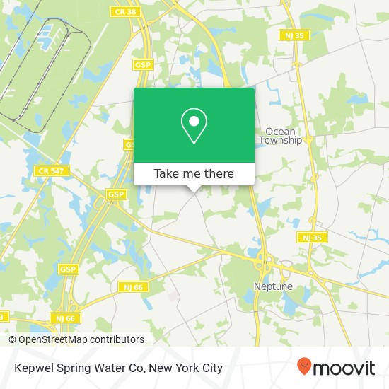 Kepwel Spring Water Co map